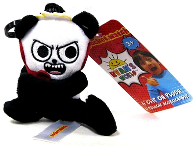 Ryan's World - Ryan Clip on Plush - Combo Panda