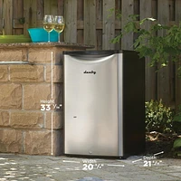 Danby DAR044A6BSLDBO 4.4 cu. ft. Outdoor Fridge in Stainless Steel