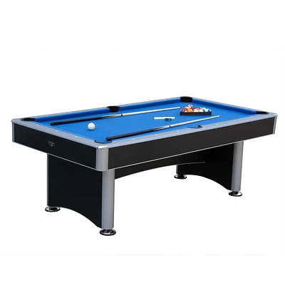 Table de billard Maverick II de 7 pi avec plateau de tennis de table