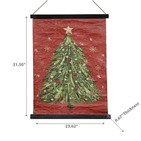 Crinkle Paper Wall Hanger Tree