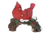 Resin Tabletop Decor Cardinals On Branch