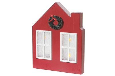 Led Wooden House Table Top Decor 6.69" X 8.66"