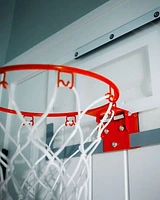 Spalding Slam Jam Indoor Over-The-Door Mounting Mini Basketball Hoop & Net w/ Ball