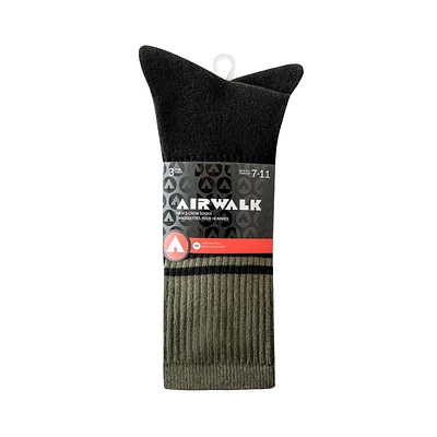 Airwalk Mens 3pk Crew Socks