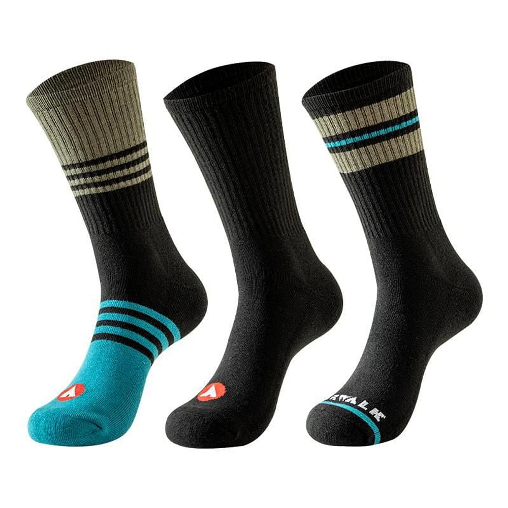 Airwalk Mens 3pk Crew Socks