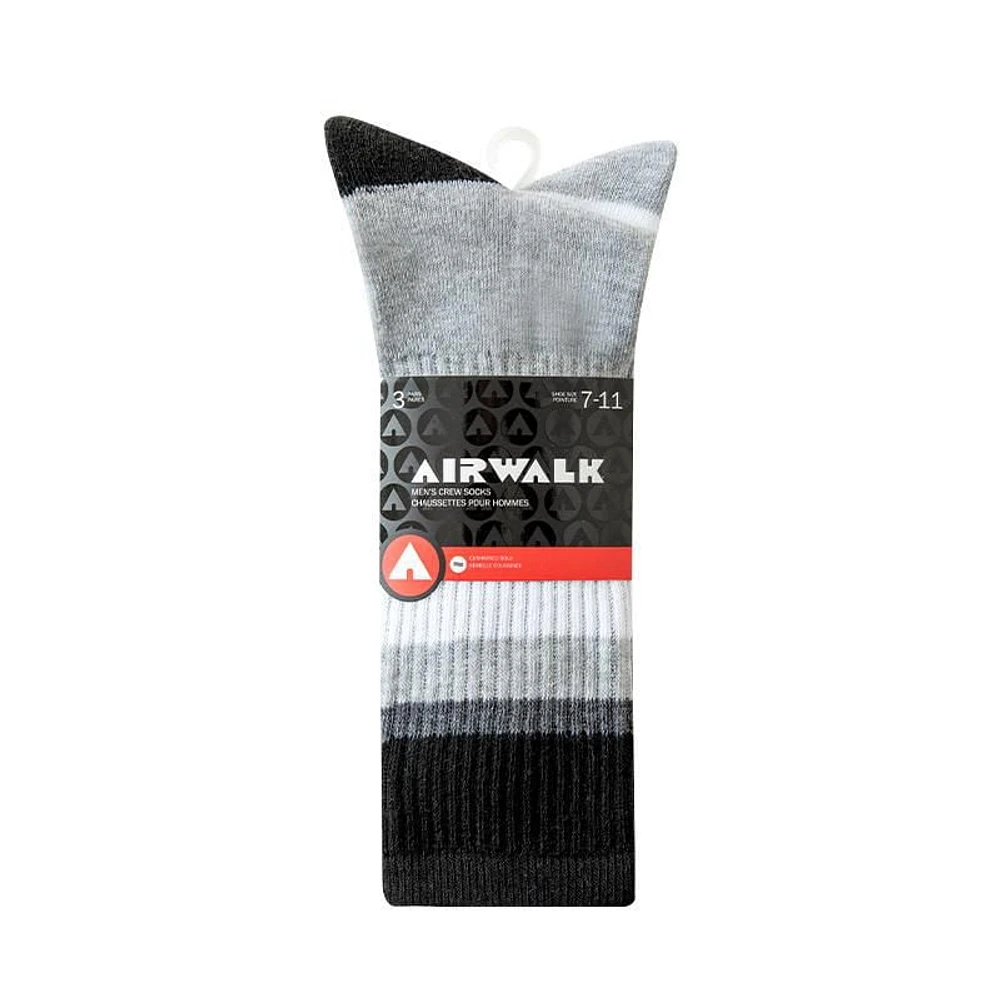 Airwalk Mens 3pk Crew Socks