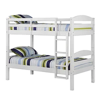 Manor Park Classic Solid Wood Twin Over Twin Bunk Bed