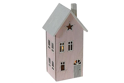 Led Wooden Pink House Decor