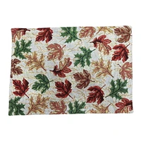 Tapestry Placemat Fall Leaves 13" X 18" - Set of 12