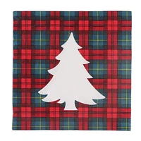 Holiday time, Christmas Plaid Lunch Napkins, 6.5in, 18ct