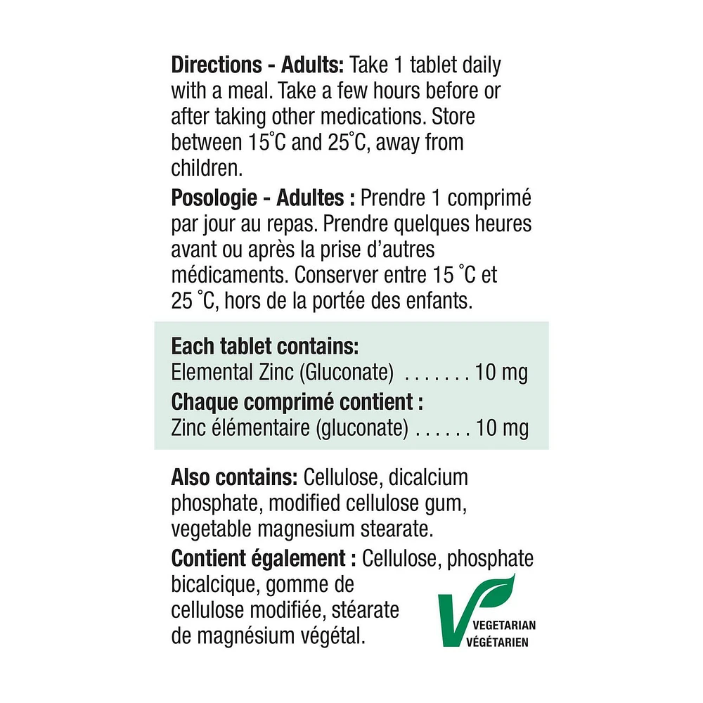 Jamieson Zinc 10 mg