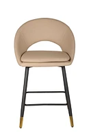 Valentina Counter Stool, Set of 2, Beige