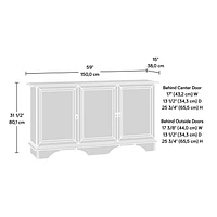 Sauder Viabella Storage Cabinet, Curado Cherry, 424150