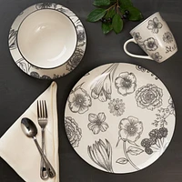 Safdie & Co. Dinnerset 16PC Porcelain Bouquet