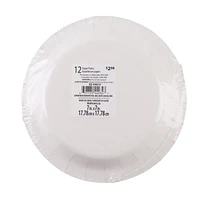 Holiday time, Christmas Poinsettia Paper Plates, 7in, 12ct