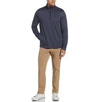 Ben Hogan Pull de golf en micro jacquard avec fermeture éclair sur un quart pour homme