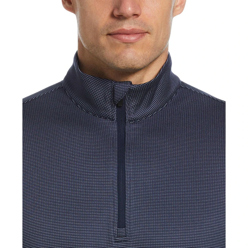 Ben Hogan Pull de golf en micro jacquard avec fermeture éclair sur un quart pour homme