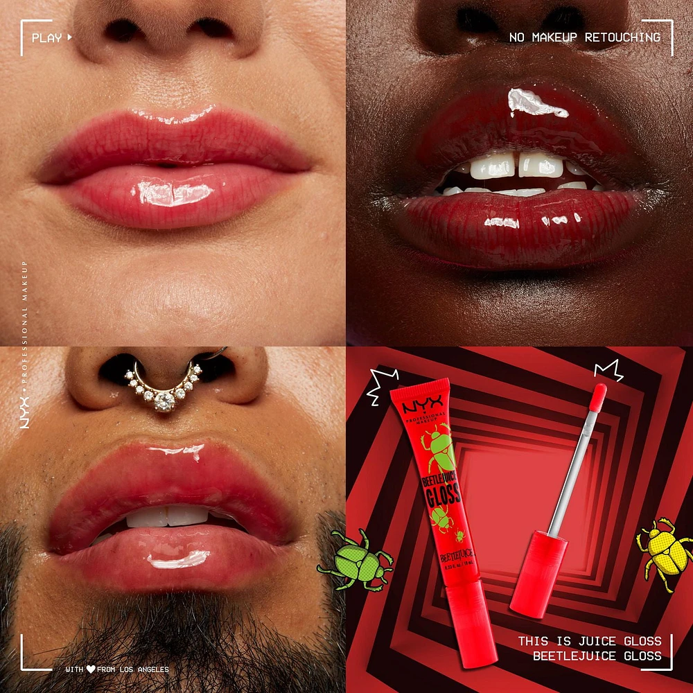 Beetlejuice Lip Gloss : Pomegranate Clout<br>
