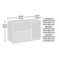 Sauder Englewood Credenza, Spiced Mahogany