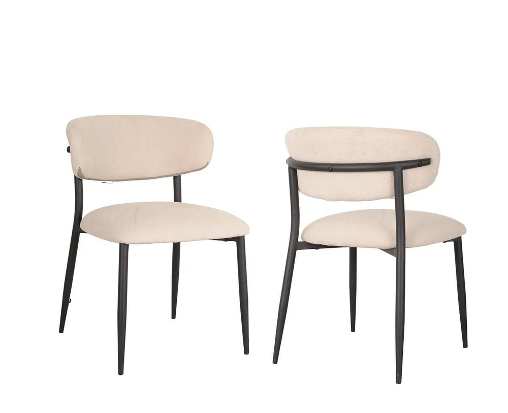 Tina Dining Chair, Set of 2, Beige