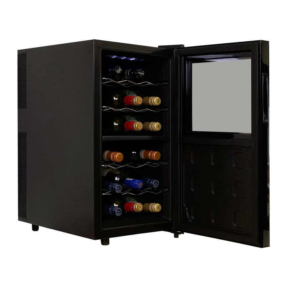 Koolatron 18 Bottle Dual Zone Wine Cooler Freestanding Wine Fridge