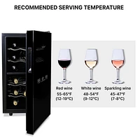 Koolatron 18 Bottle Dual Zone Wine Cooler Freestanding Wine Fridge