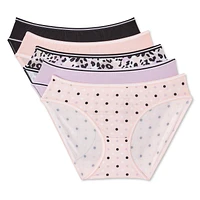 George Women's Microfibre Bikinis 5-Pack