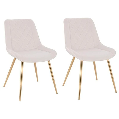 Tayga Dining chair Set of 2-Dining accent modern comfortable Chair