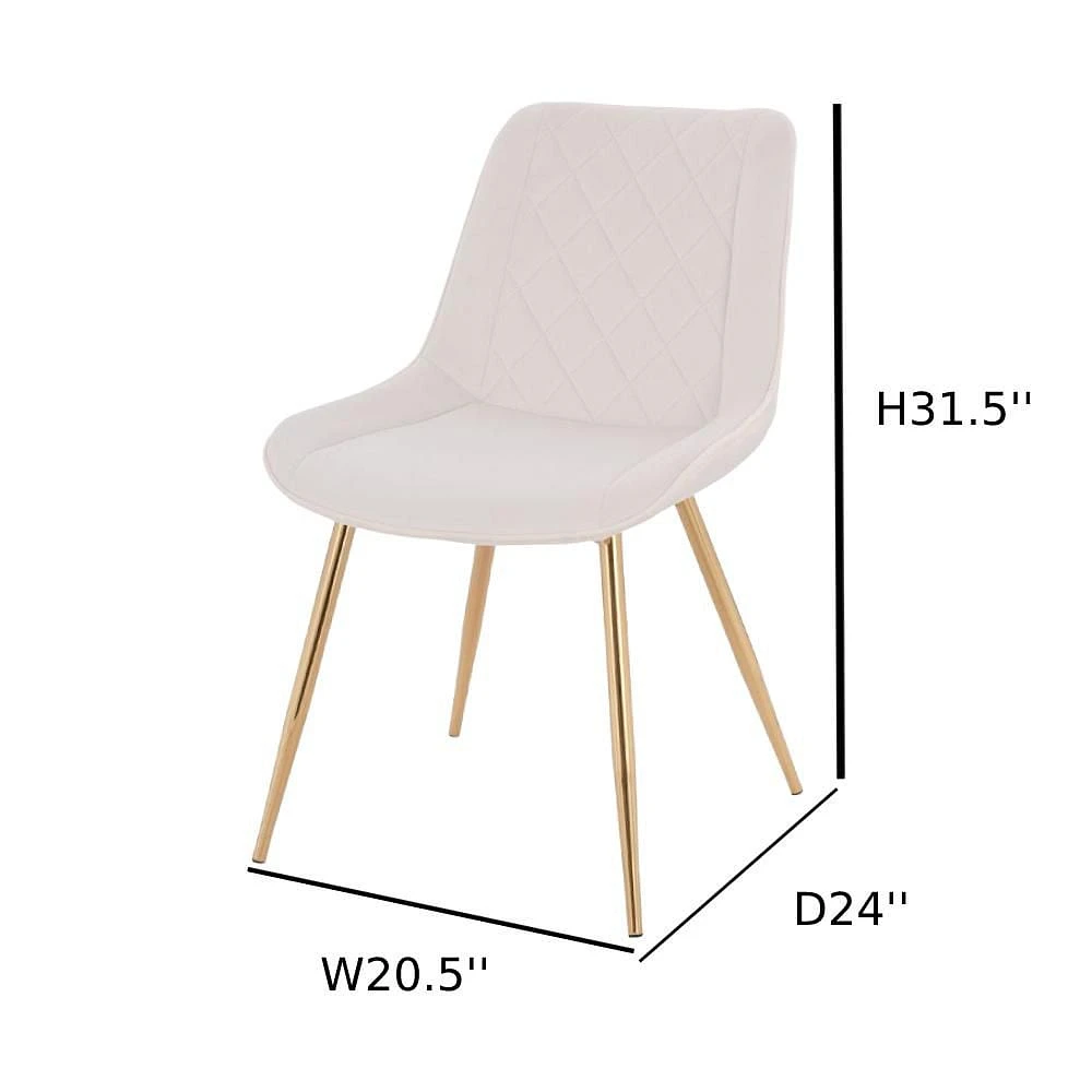 Tayga Dining chair Set of 2-Dining accent modern comfortable Chair