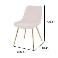 Tayga Dining chair Set of 2-Dining accent modern comfortable Chair