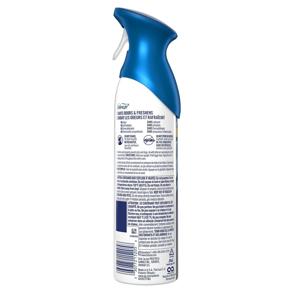 Febreze Air Mist, Odor-Fighting Air Freshner, Ocean Aerosol, 250G