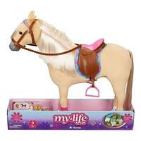 My Life As Poseable Palomino Horse Play Set for 18 inch Dolls, Poseable horse for 18 in dolls