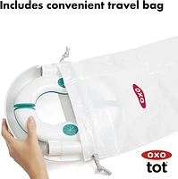 OXO Tot - 2-in-1 Go Potty with Travel Bag - At Home or On-the-Go Compact Stand-Alone or Seat Cover - Teal