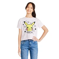 Pikachu Girls' Graphic Tee, Sizes XS-XL