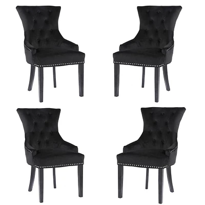 ISABELLA DINING CHAIR in Black SET OF 4