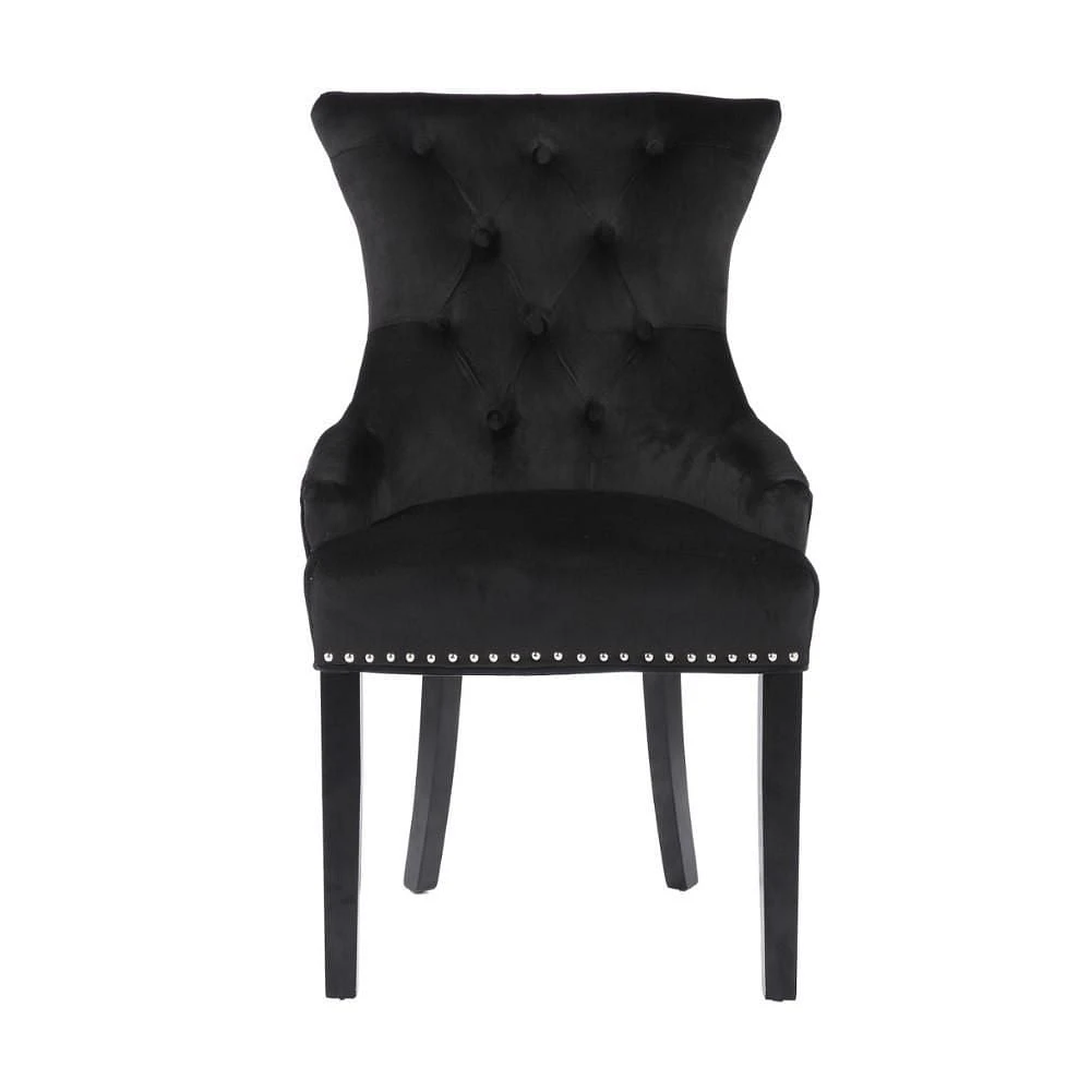 ISABELLA DINING CHAIR in Black SET OF 4