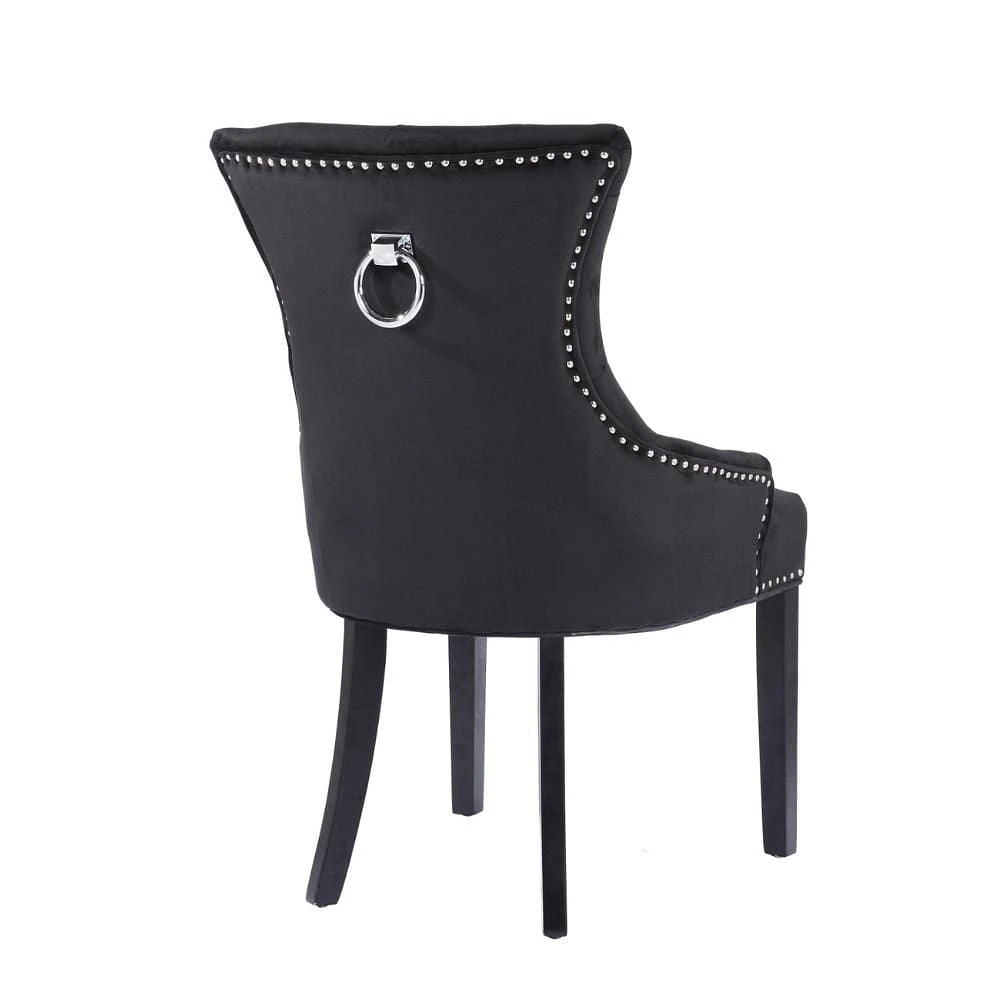 ISABELLA DINING CHAIR in Black SET OF 4