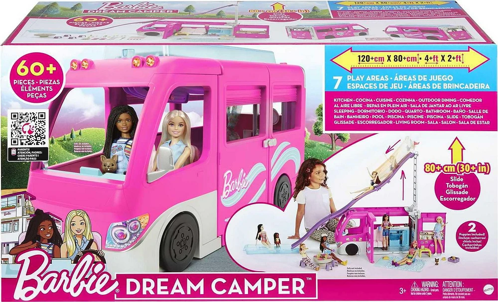 Barbie Dream Camper Vehicle Playset, Ages 3+