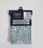 Chaps Shower Curtains with Hooks - Linen Textured Waterproof Curtain 10 Easy-slide Hooks