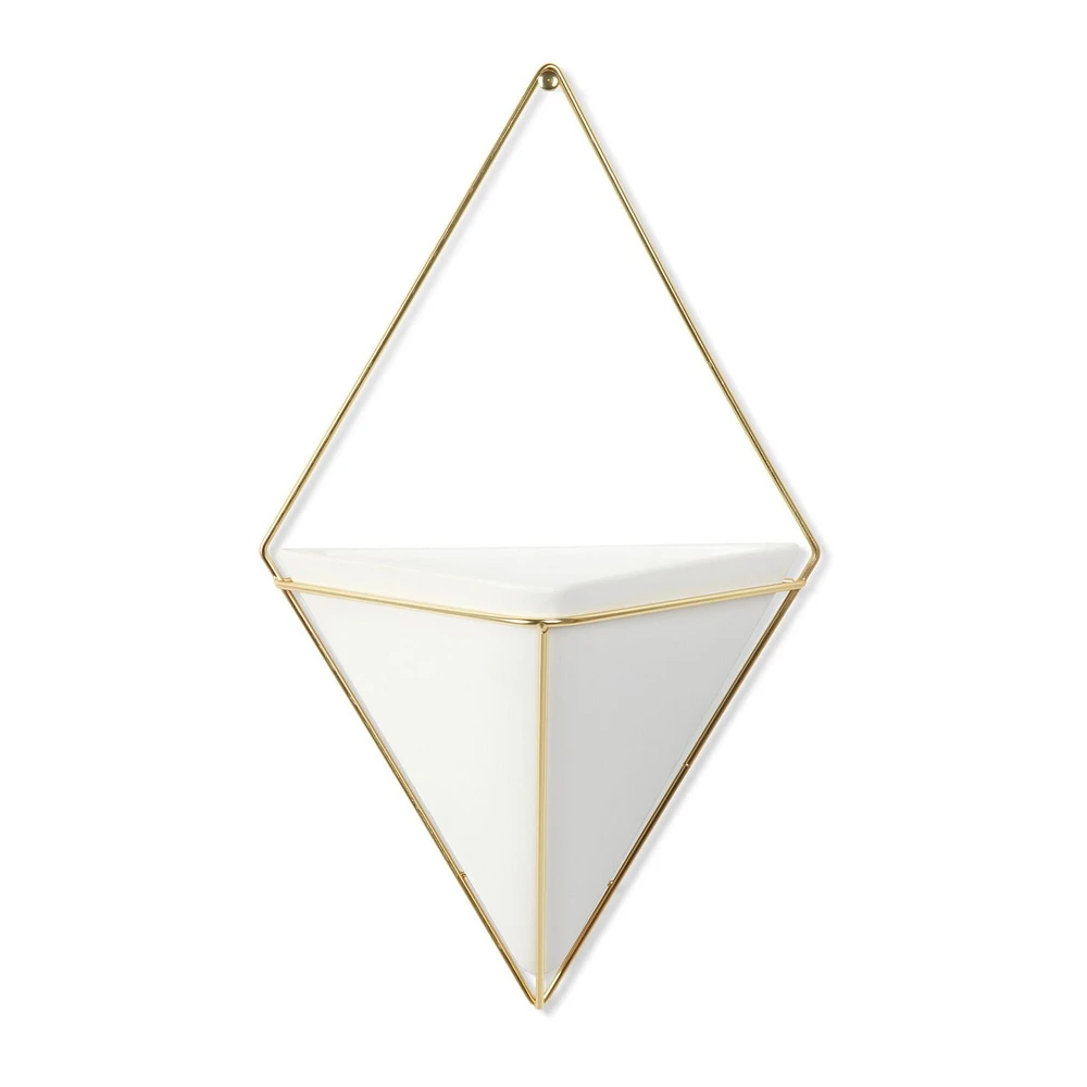 Umbra Trigg Wall Display,White/Brass