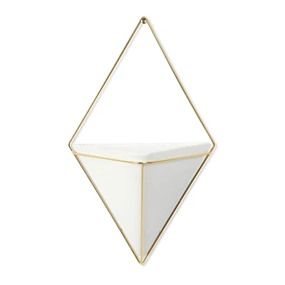 Umbra Trigg Wall Display,White/Brass