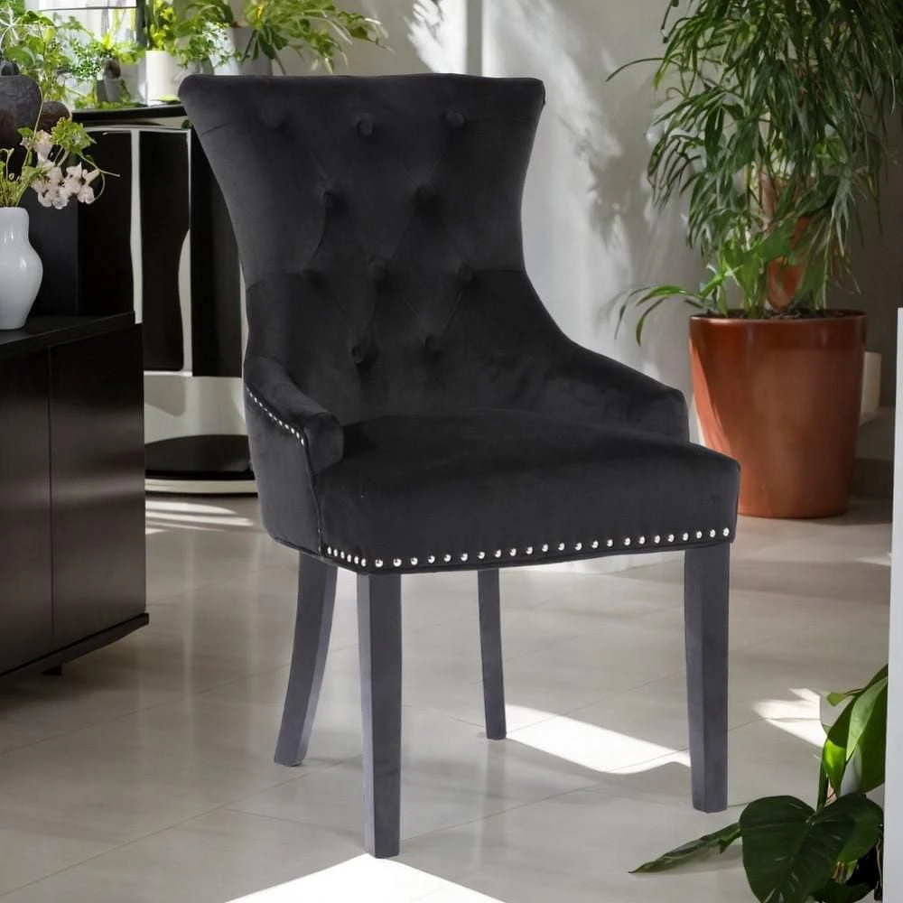 ISABELLA DINING CHAIR in Black SET OF 4