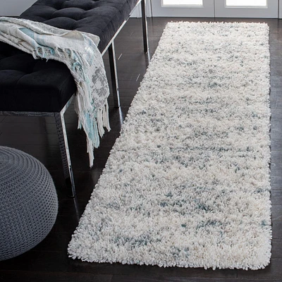 SAFAVIEH Fontana Einri Distressed Abstract Plush Shag Area Rug