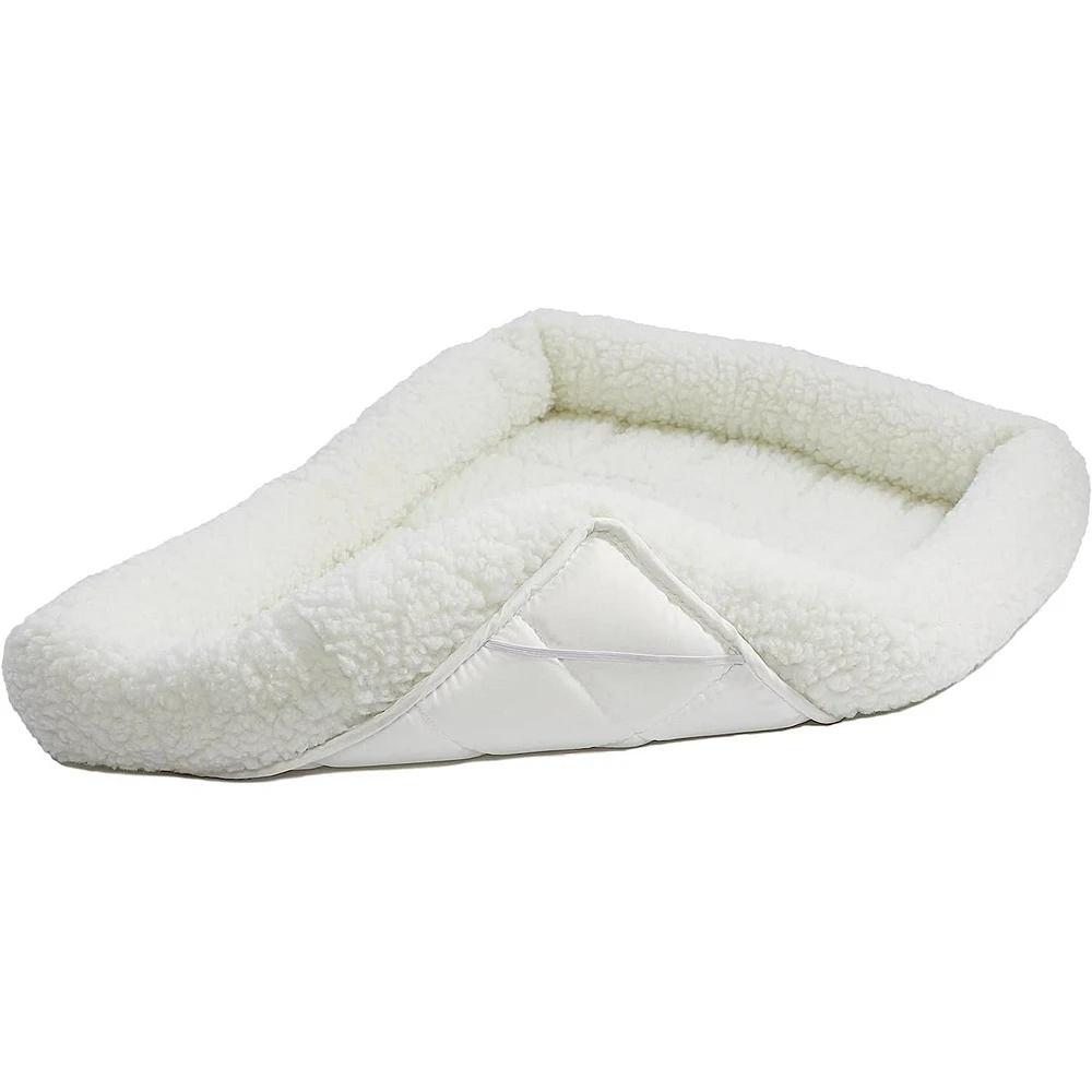 MidWest Quiet Time Natural Fleece 48" Dog Bed