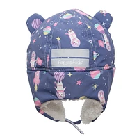 FlapJackKids - Baby, Toddler, Kids, Girls Water Repellent Trapper Hat Sherpa Lining