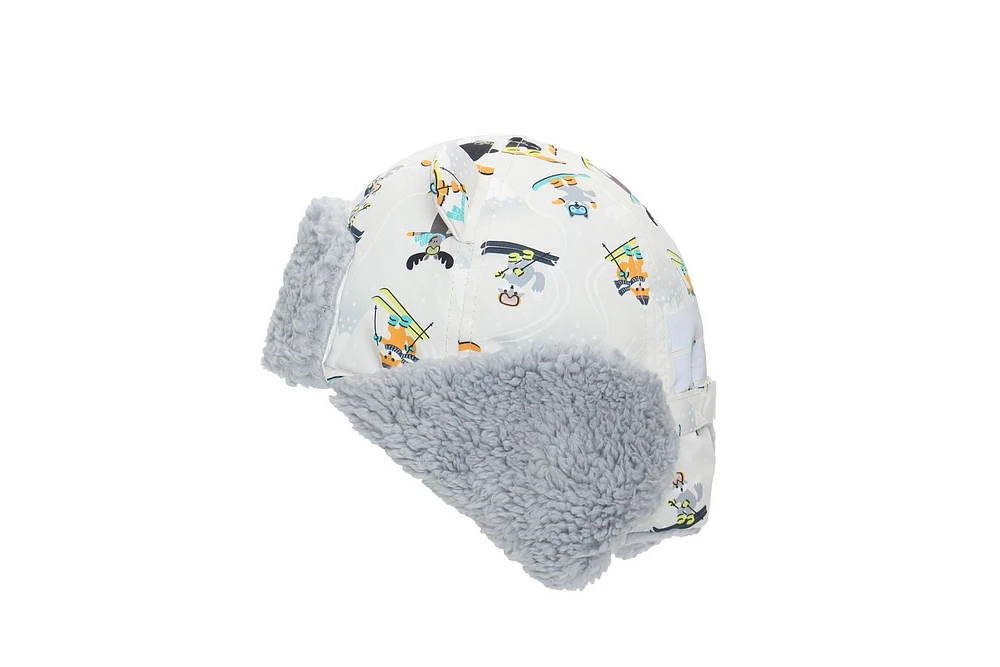 FlapJackKids - Baby, Toddler, Kids, Boys, Unisex - Water Repellent Trapper Hat - Sherpa Lining