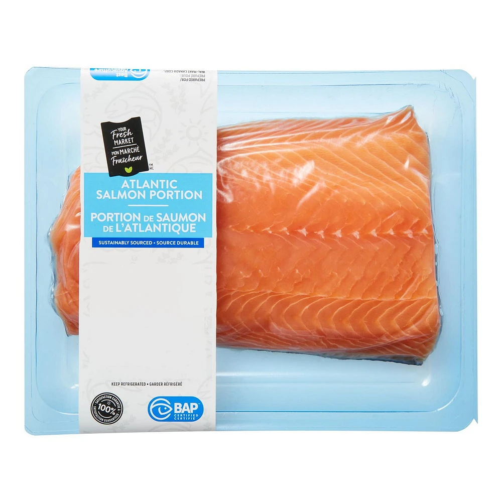 Your Fresh Market Atlantic Salmon Portion, 1 piece, 0.40 - 0.55 kg