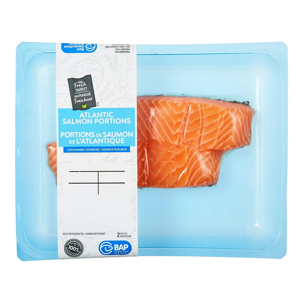 Your Fresh Market Atlantic Salmon Portion, 2 pieces, 0.20 - 0.35 kg