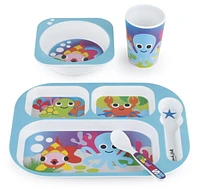 French Bull - 4pc Kids Divided Plate Set - Ocean Animals