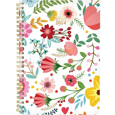 Cambridge® Small Colourful Bloom Spring 2024 Weekly/Monthly 12M Academic Planner